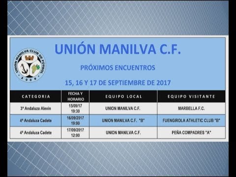 AGENDA DEPORTIVA FIN DE SEMANA
