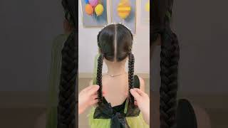 Forest Fairy Green Vine Pearl Kids Braided Headband ( # 3296   )1️⃣
