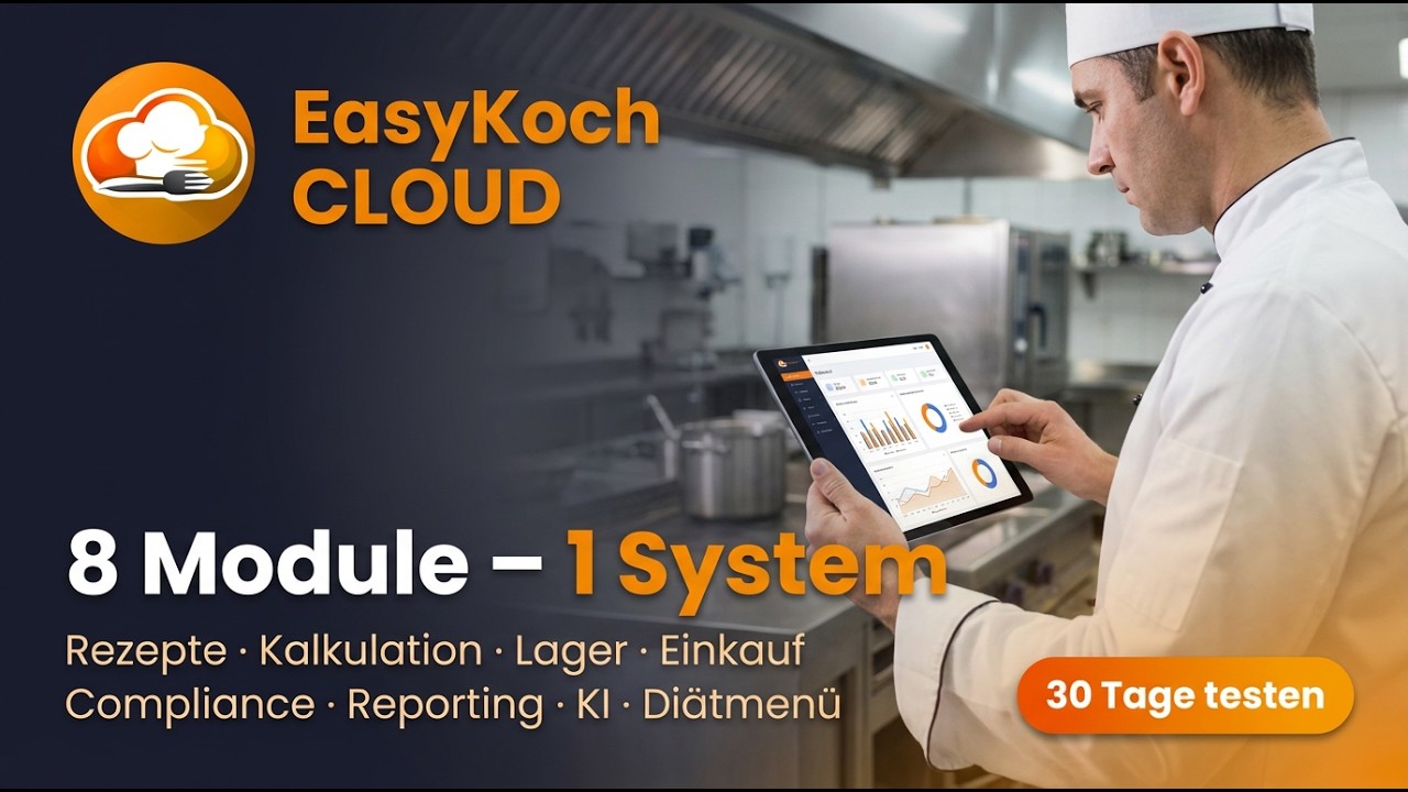 EasyKoch Cloud – 8 Module für deine Küche