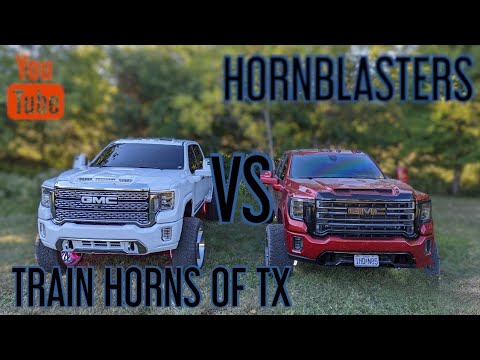 HORNBLASTERS VS TRAIN HORNS OF TX! WHICH TRAINHORN TO BUY?