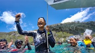 HANAKO HIROSE WORLD RECORD 103m CWT dive