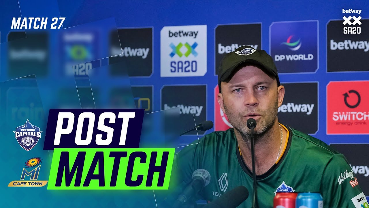 "Hopefully we can finish well in Cape Town." Jonathan Trott, Pretoria Capitals Head Coach | Match 27