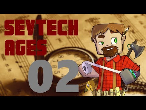 1.12 Modded MInecraft SevTech Ages: Episode 2: Dogs and Killer Fish!