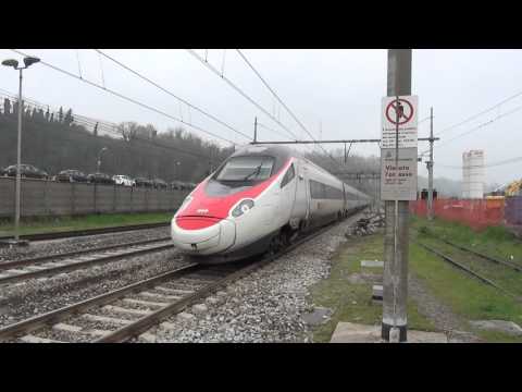 IL SALUTO DEL PAPERO ETR.610 SBB IN TRANSITO A CARIMATE.(MI) 5 - 4 - 2016.