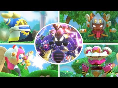 Kirby Star Allies DLC - Magolor, Taranza & Susie Characters (All Moves Showcase)