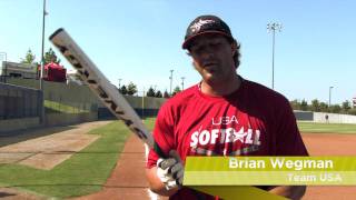 Brian Wegman Swings the Easton Synergy Tri-Zone Brian Wegman Slow Pitch Bat: SCN20BW- JustBats.com