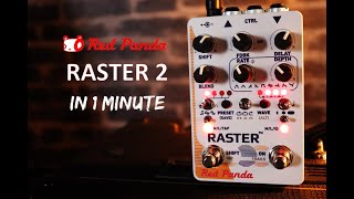 Video thumbnail for Red Panda RASTER 2 delay in 1 Minute by Pedals Fusion