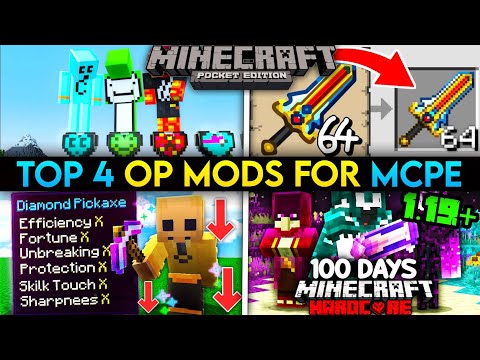 Top 4 Epic Mods For Minecraft Pocket Edition 1.19√ | Best Mods for MCPE 1.19√