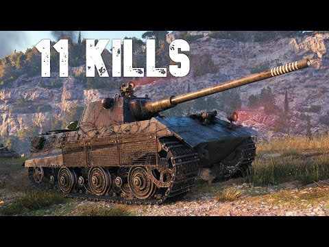 World of Tanks E 50 Ausf. M - 11 Kills – Solo Cleared the Map.