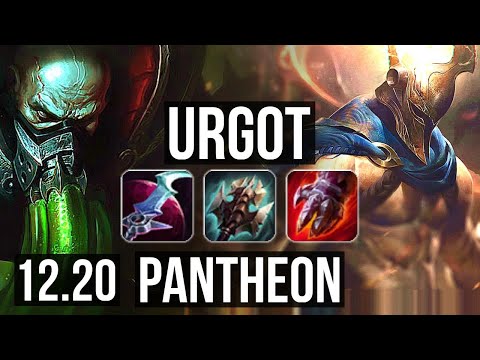 URGOT vs PANTHEON (TOP) | 8/2/10, Rank 8 Urgot, 400+ games | KR Master | 12.20