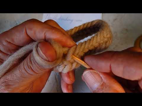 Needlebinding, connection stitch and....