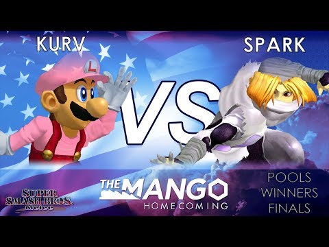 The Mango Homecoming - Kurv (Luigi) VS TA | Spark (Sheik) - SSBM - Pools - Winners Finals