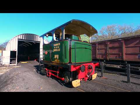 NYMR - Lucie is shunted after having rear mud hole doors fitted and Q6 has safety valves set