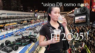 I WENT TO SINGAPORE F1 GRAND PRIX 2025 [VLOG] *FOLLOW us ALONG Formula 1* food stalls, drinks + race