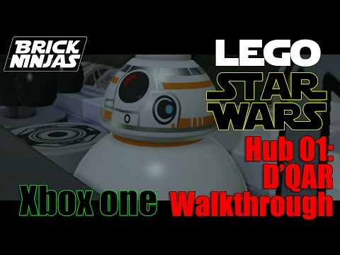 Lego Star Wars The Force Awakens Hub D'QAR Xbox One Walkthrough