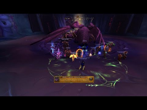 The Hellfront vs Mythic Il'gynoth Corruption reborn , Undergeared Destruction Warlock PoV