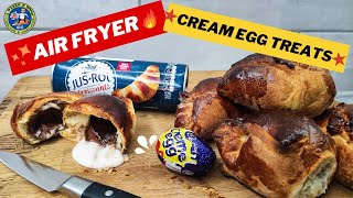 Air Fryer Cream Egg Croissant Easter Treats