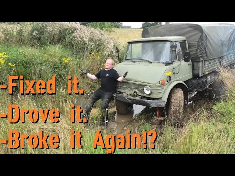 Unimog 416 -  Fixed the steering! - Then broke the wheel!?