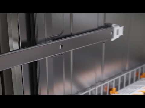 Left-hand basket guide for dishwasher, video