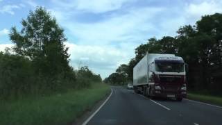 preview picture of video 'Driving On The B4084 Between Worcester & Pershore, Worcestershire, England 22nd June 2014'