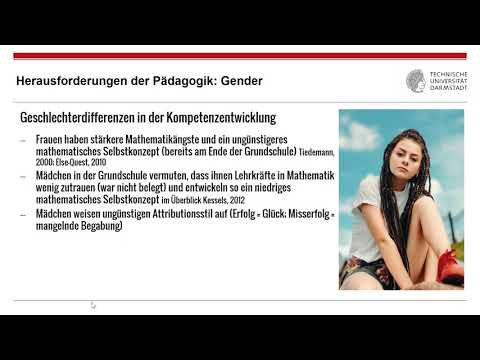 13. Vorlesung: Aktuelle Herausforderungen für die Pädagogik: Gender