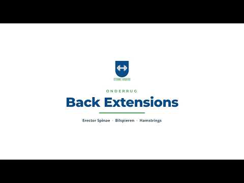 Back Extensions video uitvoering