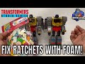 Fix Loose Transformers Ratchets With Foam Larkin S Lair Customization Workshop