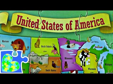 US MAP FOR KIDS  USA 50 STATES FOR CHILDREN! Mapa del Estados Unidos.