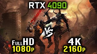 DOOM Eternal - 1080p vs 2160p 4K  RTX 4090 or fHD vs 4K on DOOM