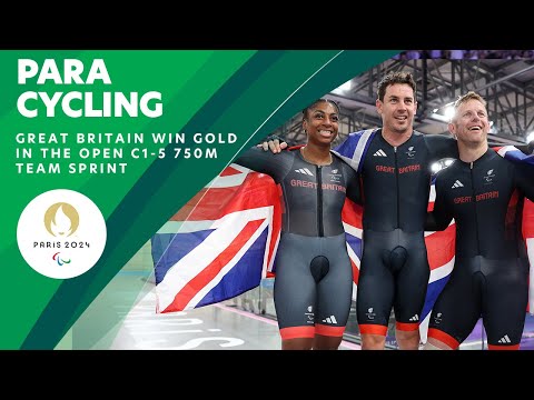 Paralympics GB Win Gold In Open C1-5 750m Team Sprint 🇬🇧 | Paris 2024 Paralympics