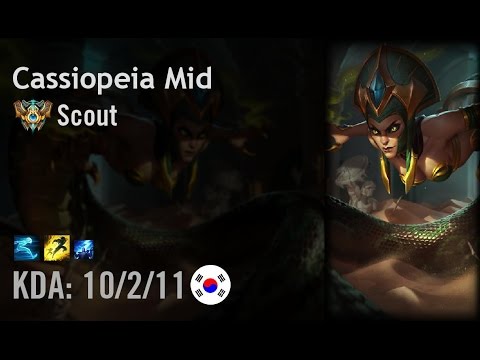 Cassiopeia Mid vs Viktor - Scout - KR Challenger Patch 6.14