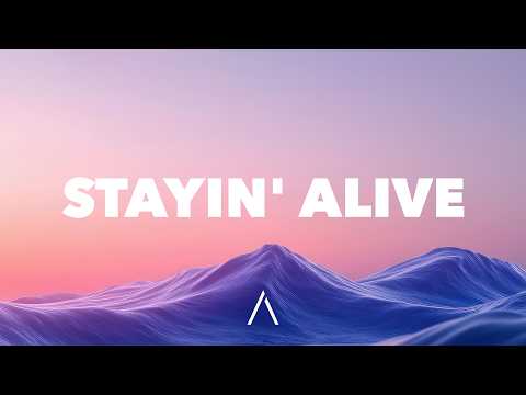 Bee Gees - Stayin' Alive (Lyrics)