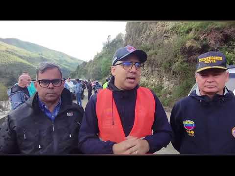 El gobernador de Mérida, Venezuela, Arnaldo Sánchez, presentó un balance de lluvias