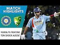 Yuvraj Singh S Big Fighting Ton Shock Australia Andrew Symonds Brutal Knock India Vs Australia