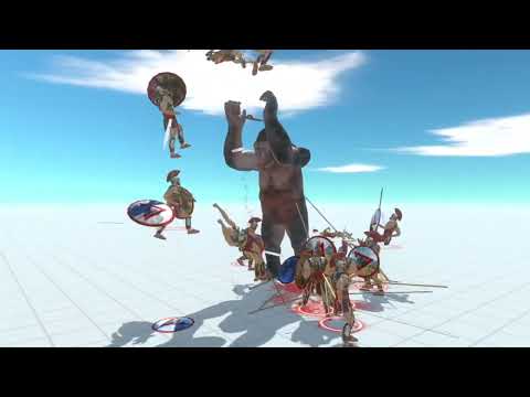 Goro the Giant vs. Ancient Humans - Animal Revolt Battle Simulator