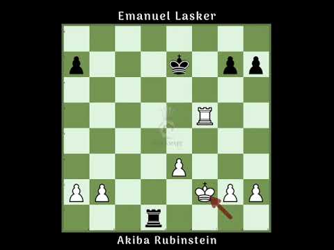 Akiba Rubinstein vs Emanuel Lasker-1909. #Greatest Chess Game Series.  #Match-11. #Full Video.
