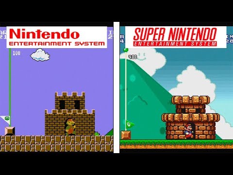 Super Mario Bros | NES vs SNES | Graphics Comparison