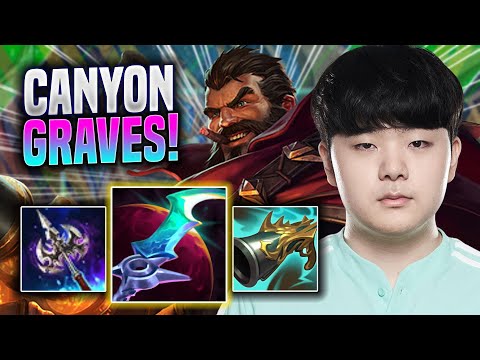 CANYON TRIES GRAVES WITH NEW BUFFS! - DK Canyon Plays Graves JUNGLE vs Lillia! | Season 2022