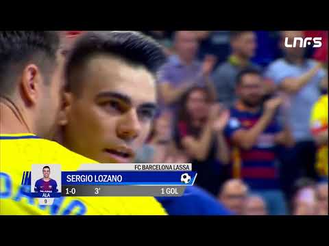 Gol Lozano (1-0) FC Barcelona Lassa - Movistar Inter. Play Off Final 3. LNFS