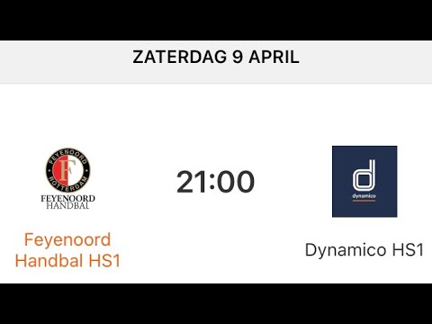 Feyenoord Handbal HS1 - Dynamico HS1