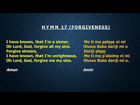 CCC Hymn 17 (I have known, that I'm a sinner) C.C.C Redemption Parish,Winnipeg, Canada
