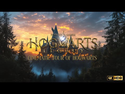 Relaxing, Cinematic Tour of Hogwarts I 4K HDR