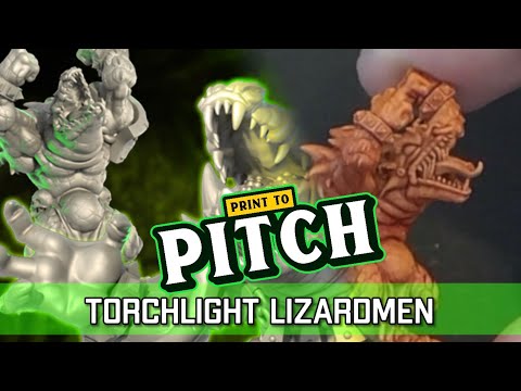 Torchlight Lizardmen Team - 3D Printing Blood Bowl | Print to Pitch (Bonehead Podcast)