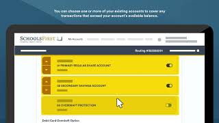 Overdraft Protection | SchoolsFirst FCU Online Banking Tutorial