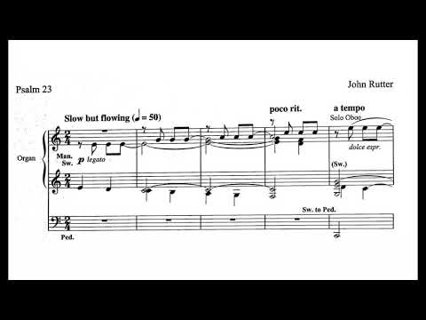John Rutter | The Lord is my Shepherd (with score)
