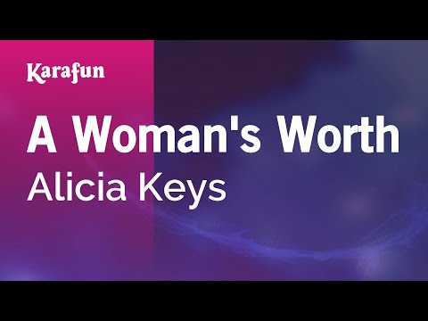 A Woman's Worth - Alicia Keys | Karaoke Version | KaraFun