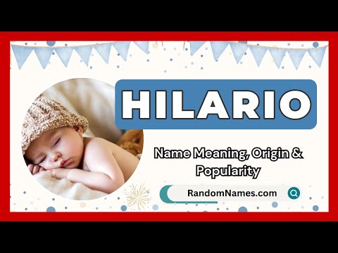 Hilario - Baby Boy Name Meaning, Origin & Popularity - RandomNames.com