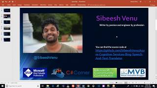 Webinar - Let Us Build A Speech Translation API Using Azure Bing Speech And Text Translator APIs