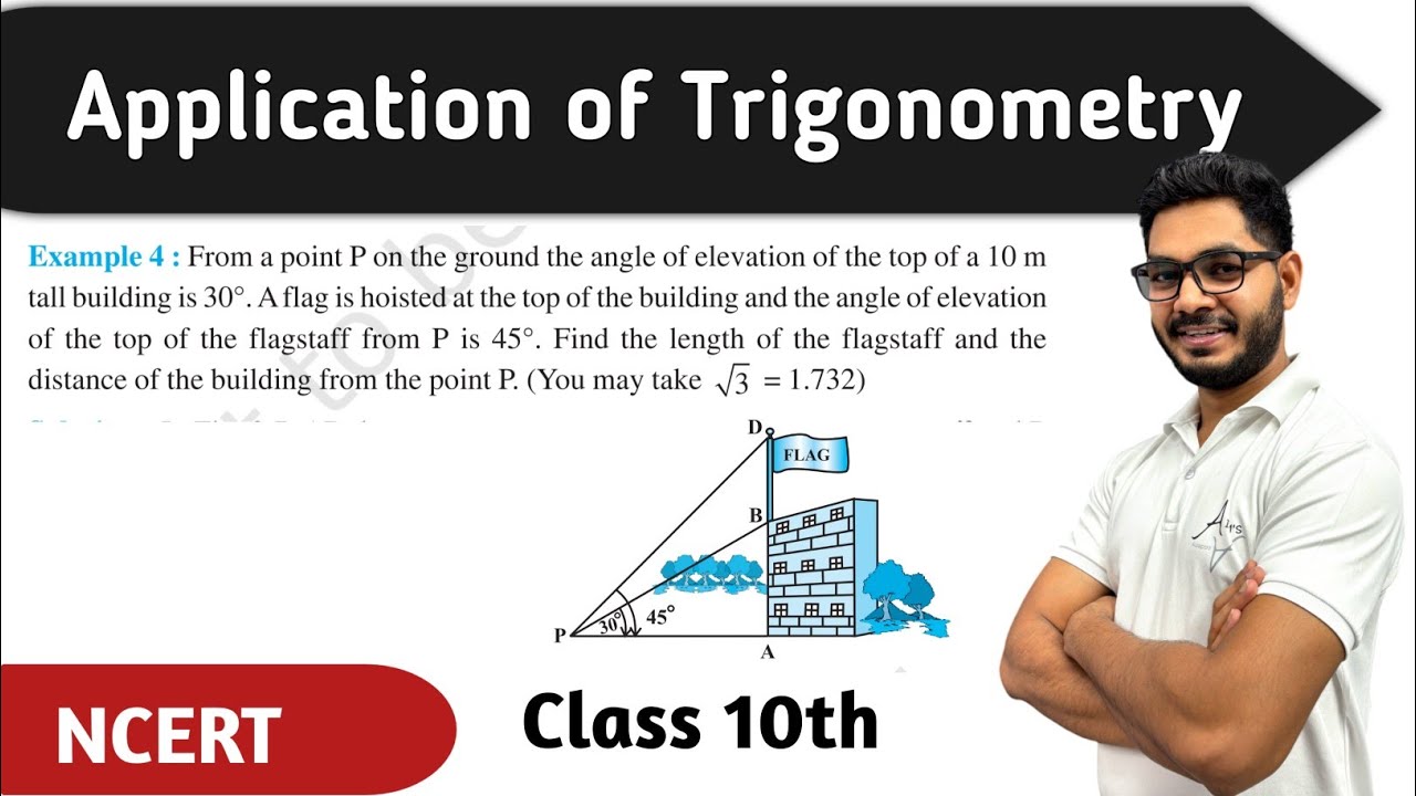 Class 10th Example 4 CH 9 || Some Applications Of Trigonometry || NEW NCERT || CBSE BY RAJEEV SIR