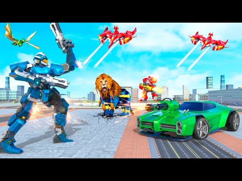 Robot Game 3D - Lion Robot Car Game - Android Walkthrough Gameplay